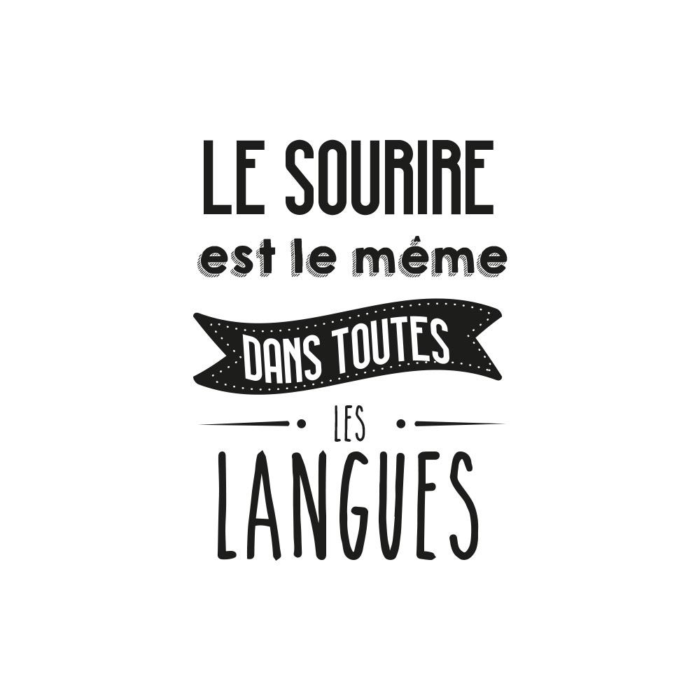 Sticker "le sourire…"
