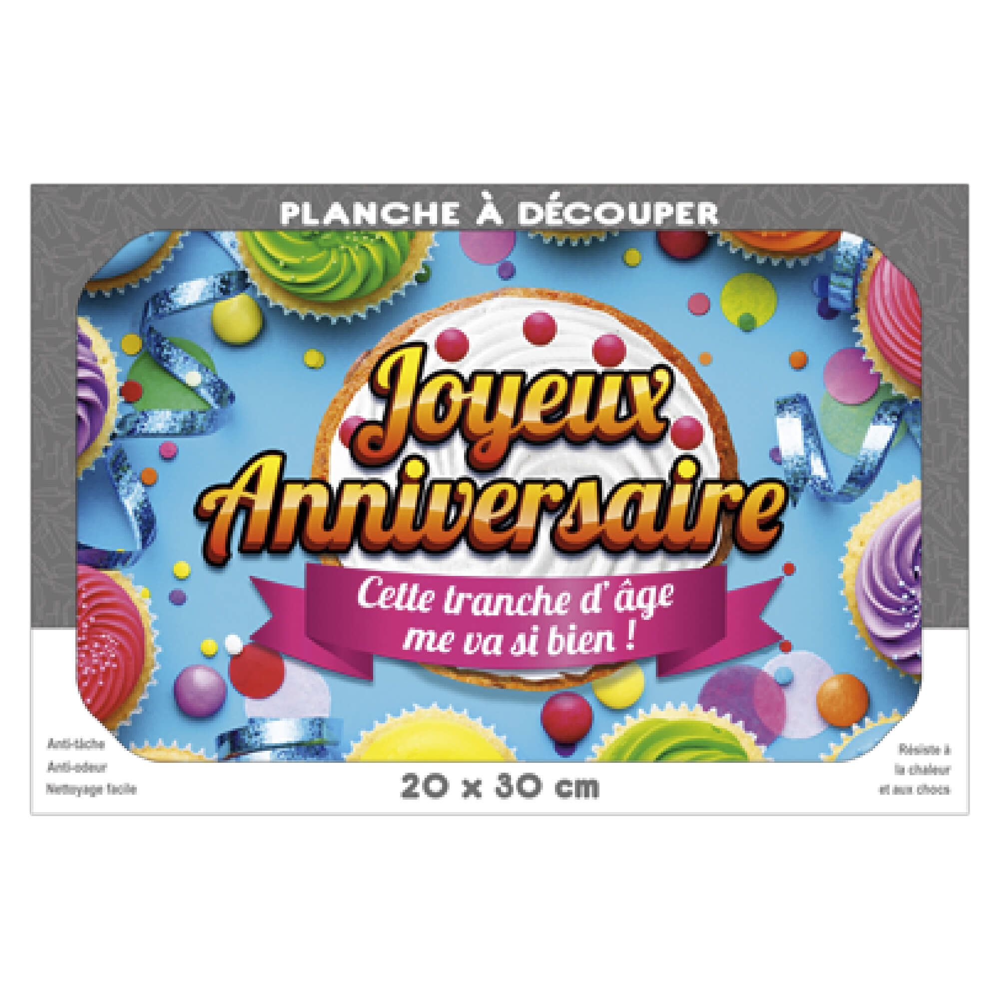 Planche a decouper anniv