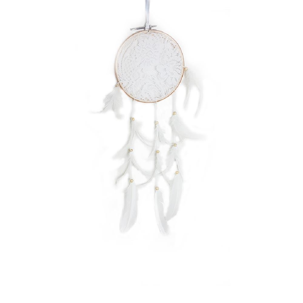 Attrape reves dentelle blanc