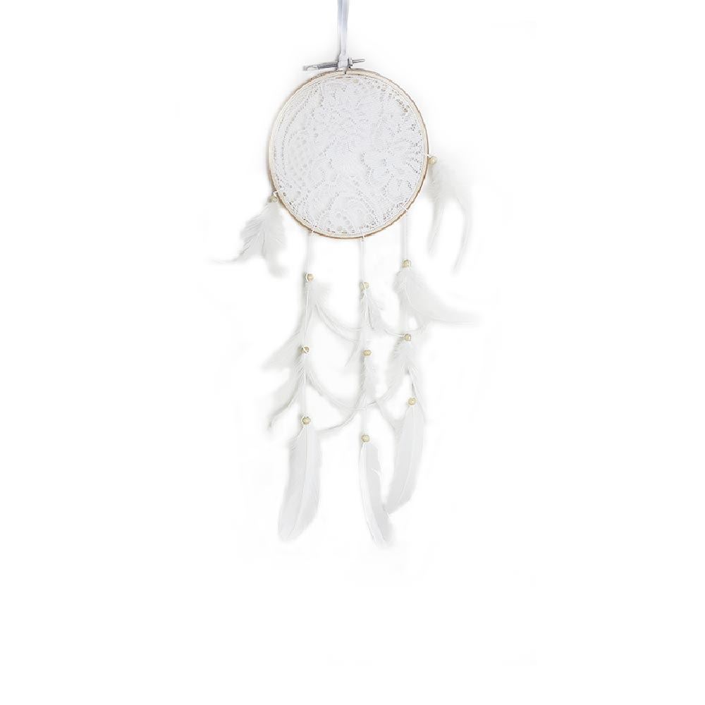 Attrape reves dentelle blanc