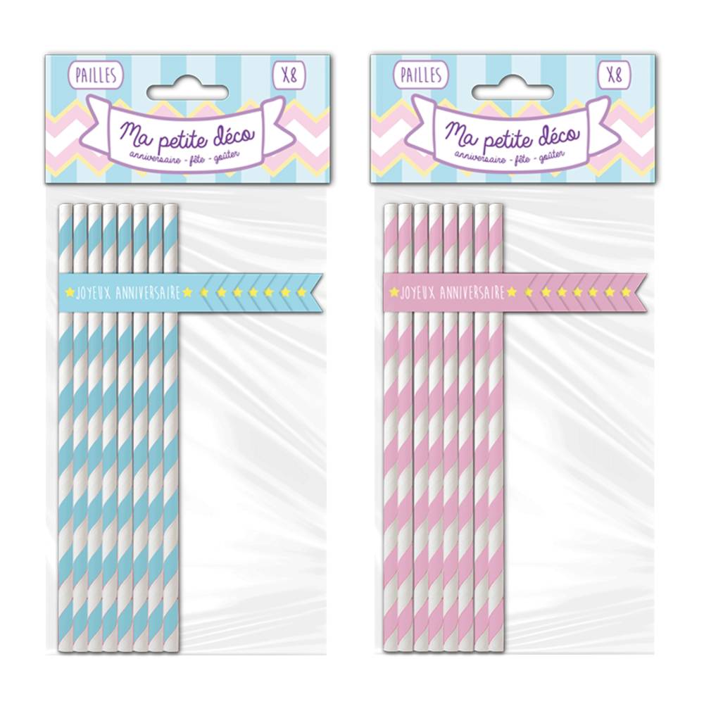 Pack de 8 pailles 2mods /12pcs