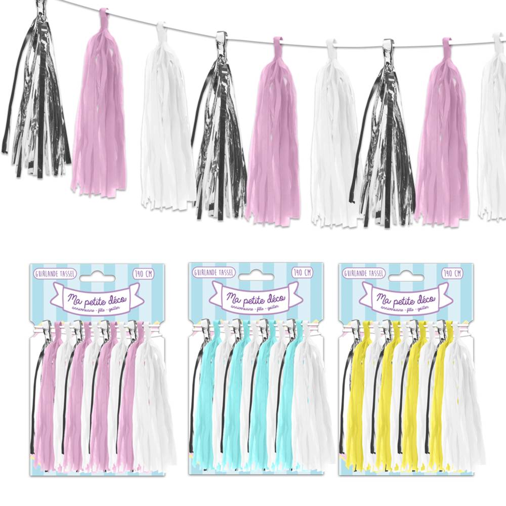 Guirlande tassel pm 3mods /12pcs