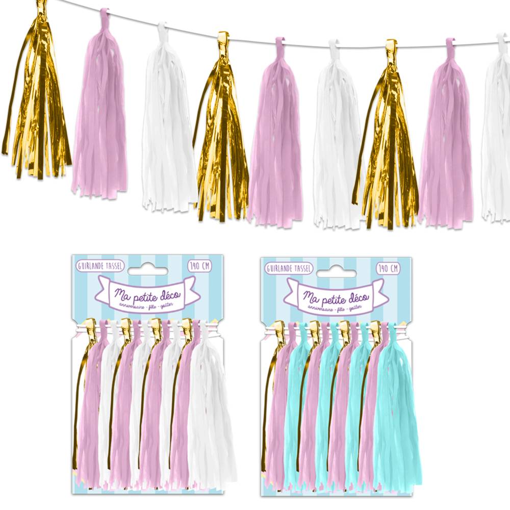 Guirlande tassel pm 2mods /12pcs