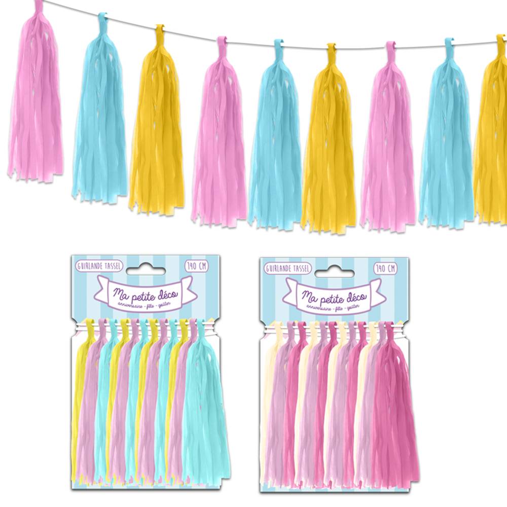 Guirlande tassel pm 2mods /12pcs