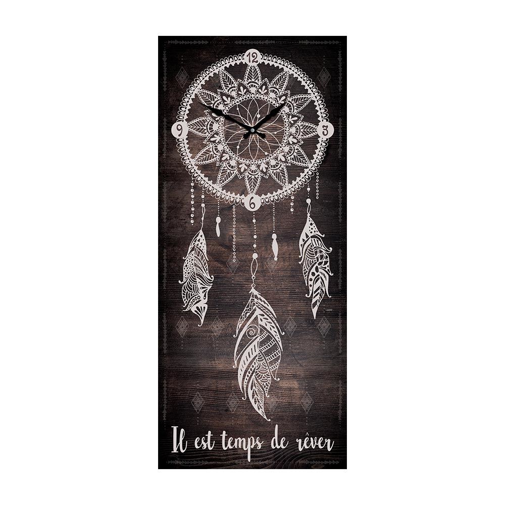 Horloge boho "il est temps"