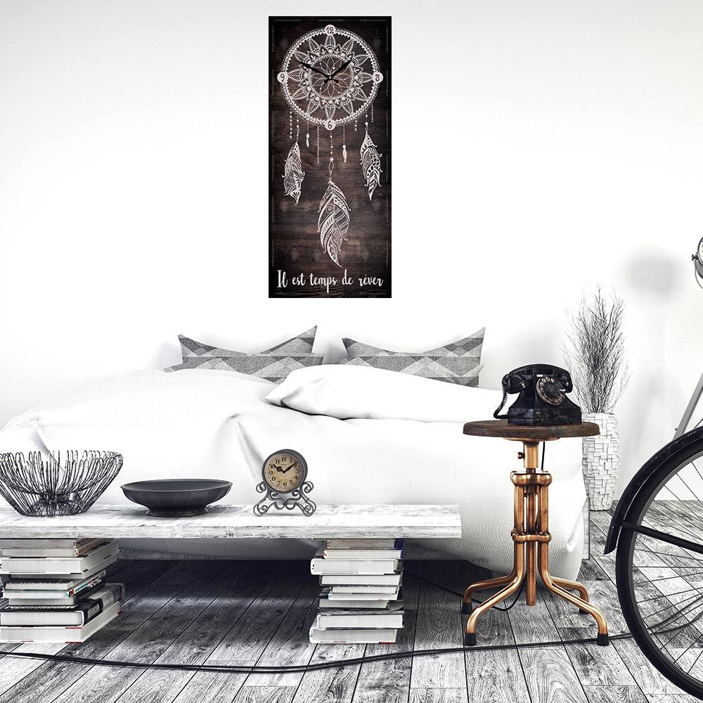 Horloge boho "il est temps"
