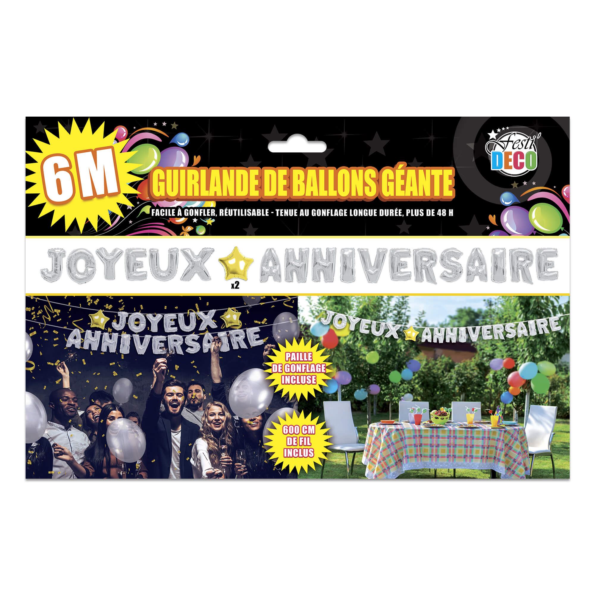 Guirlande ballons anniv arg