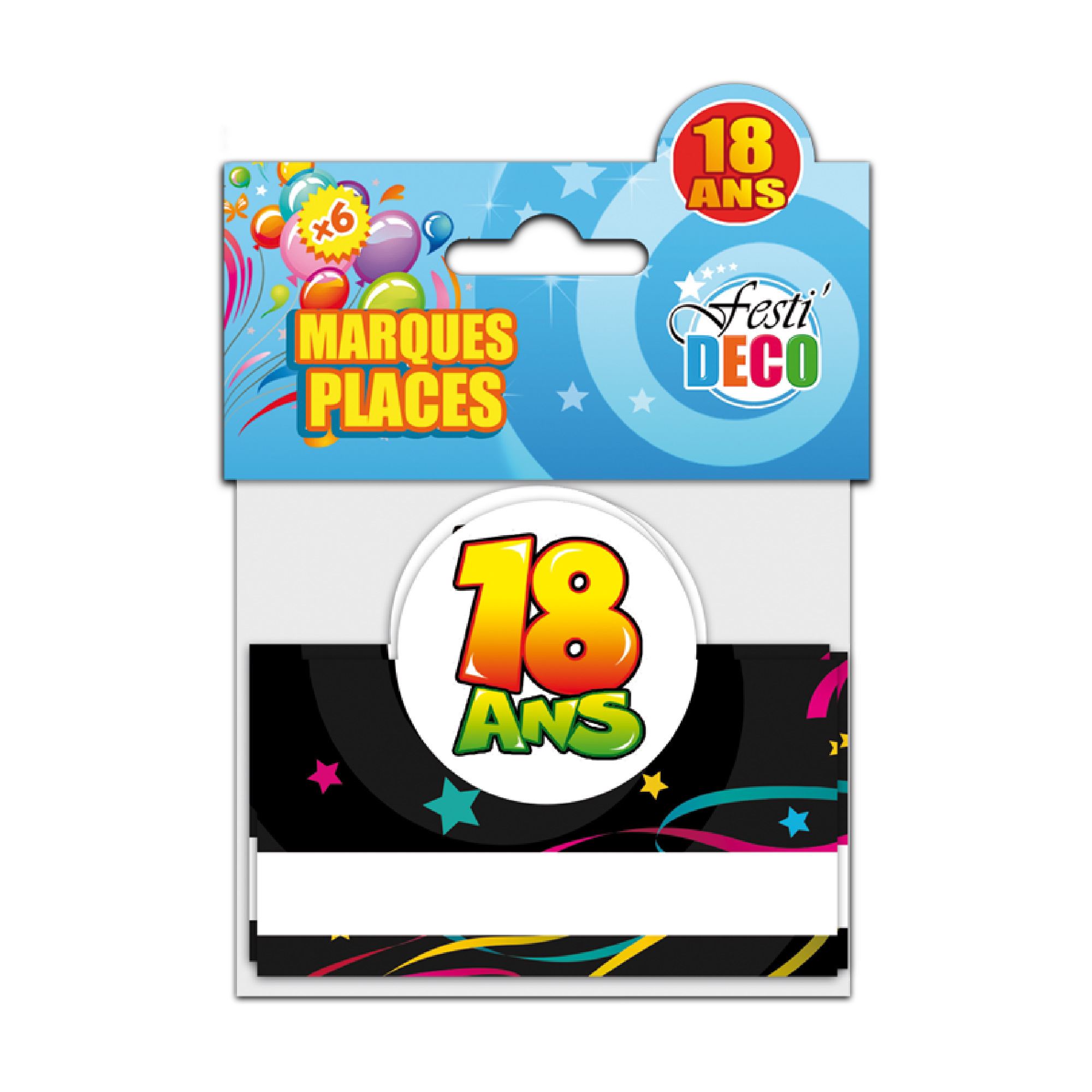 Pack 6 marque place 18ans