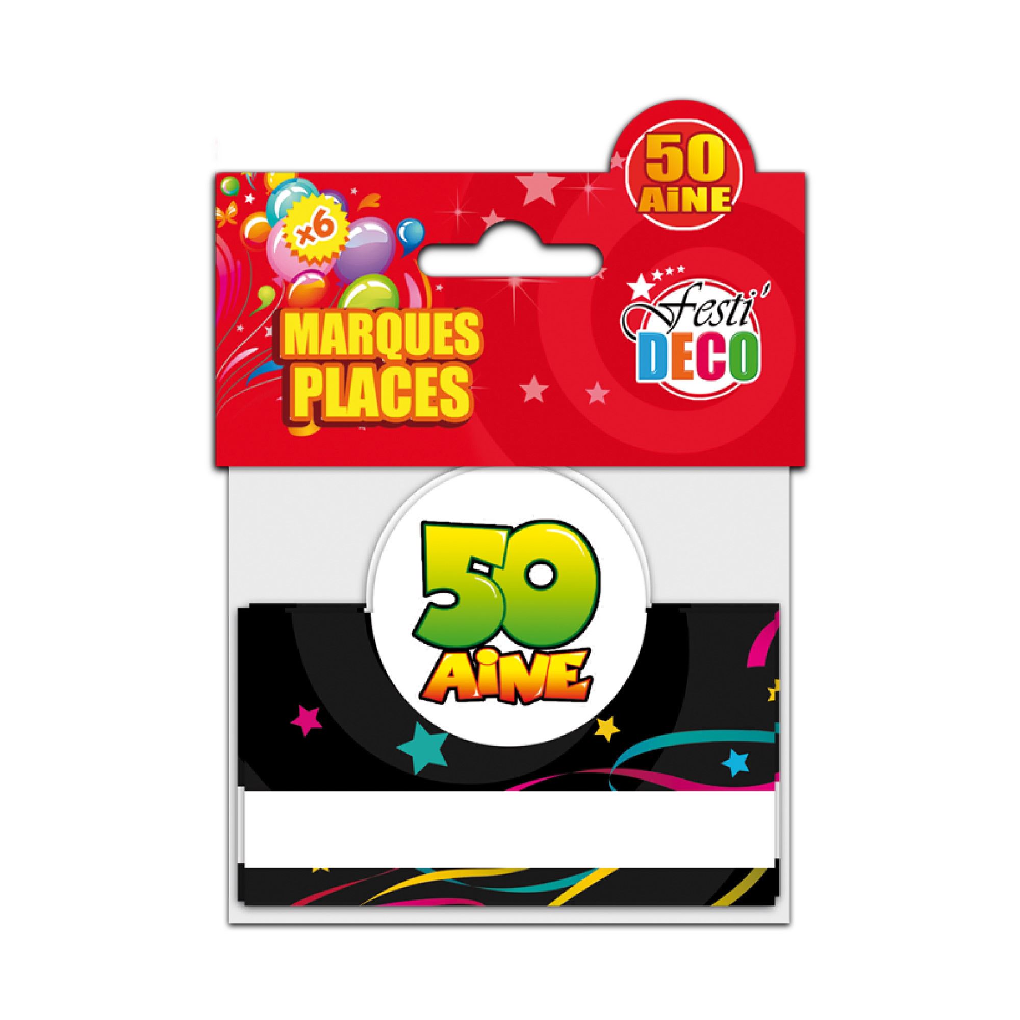 Pack 6 marque place 50aine