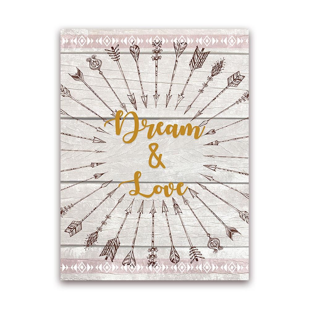 Toile boho fleches/