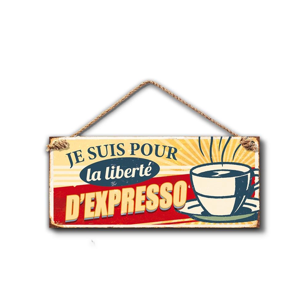 Plaque metal expresso