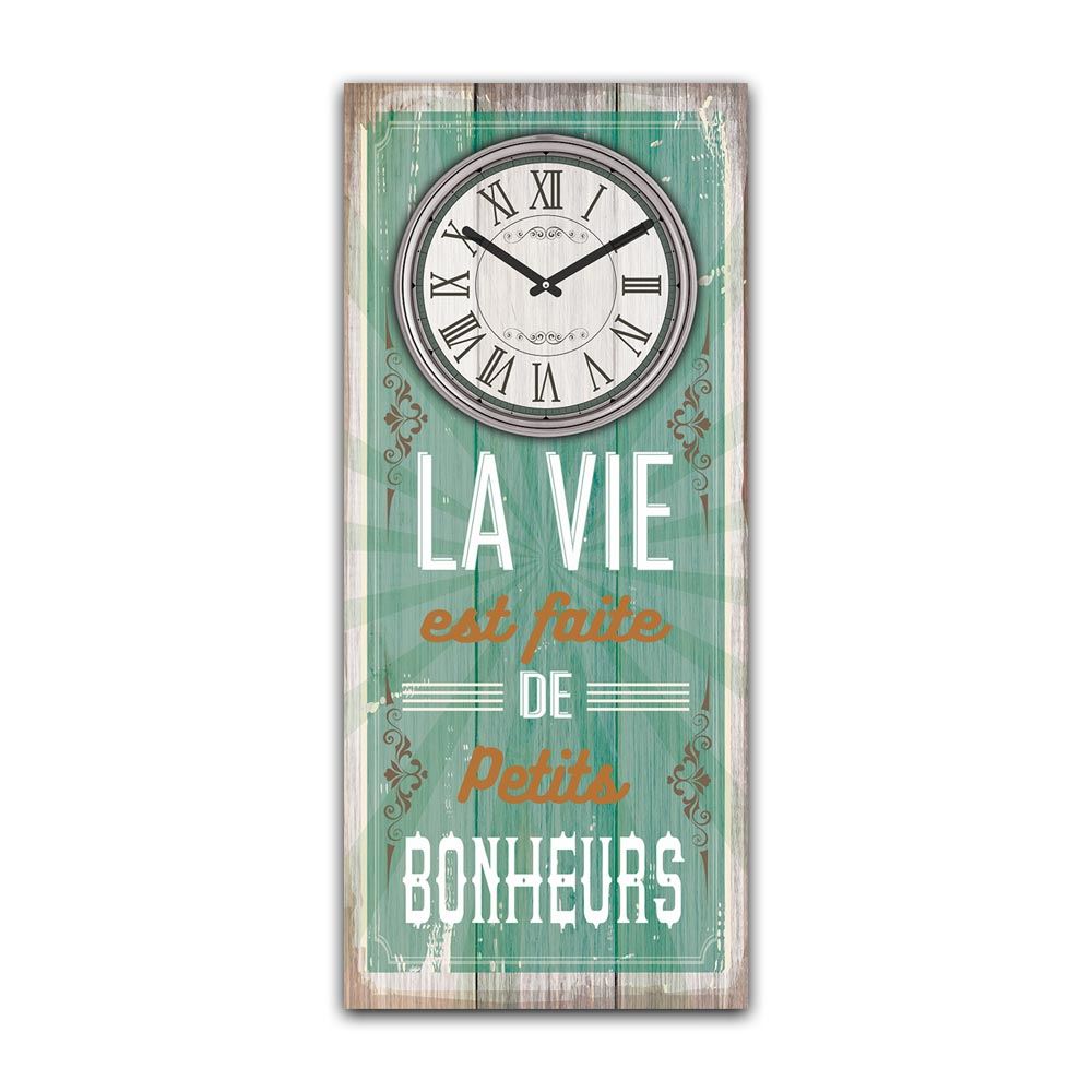 Horloge "petits bonheurs"