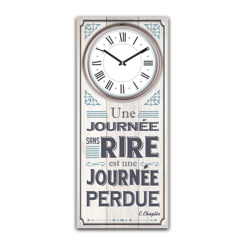 Horloge 30x70 "journee"