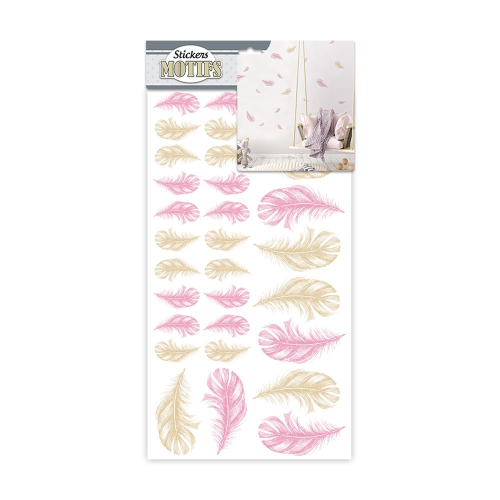 Sticker motif plume