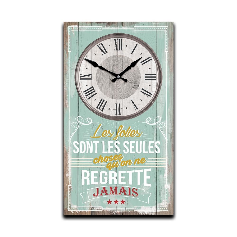 Horloge bistro "les folies"
