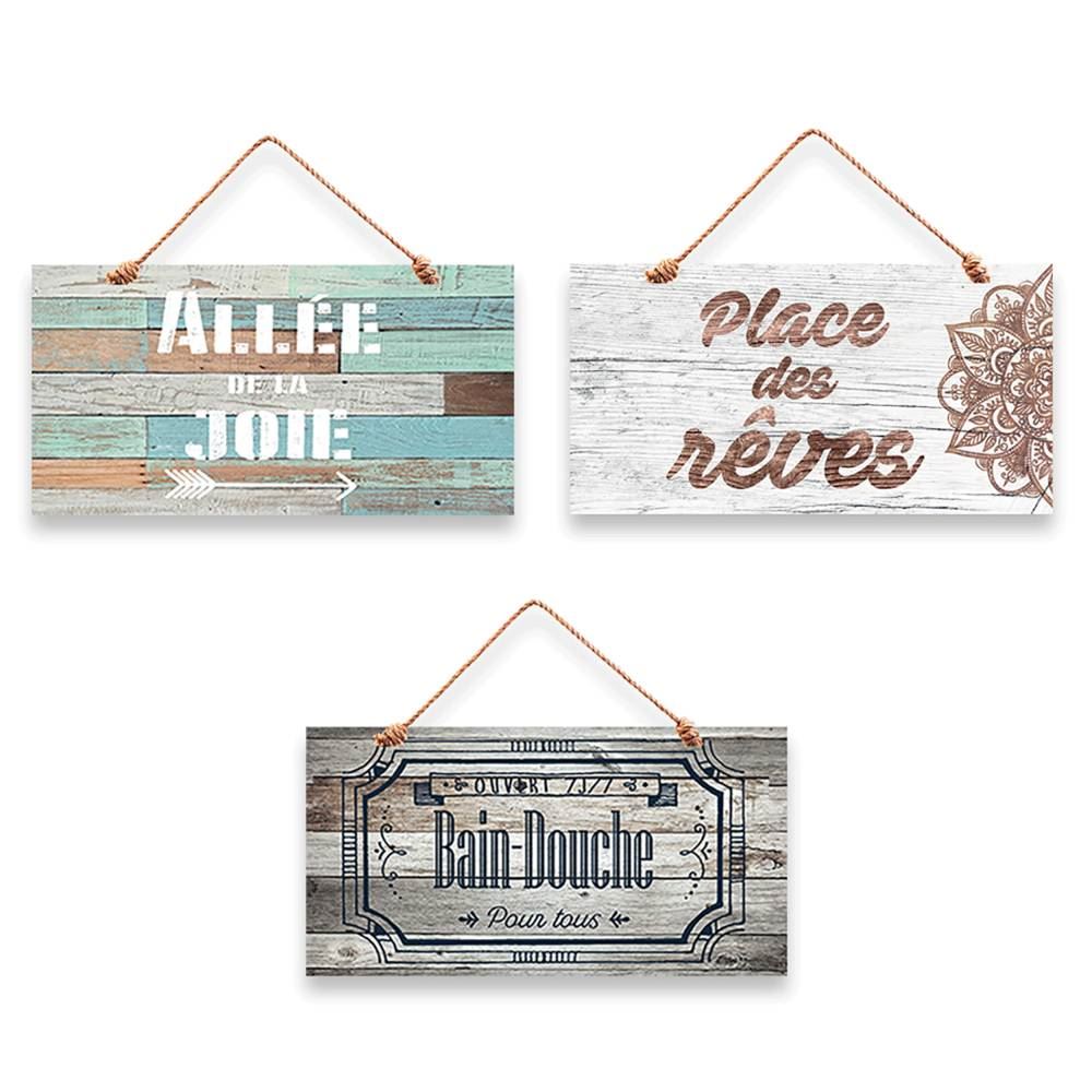Plaque a suspendre 3mods /6pcs