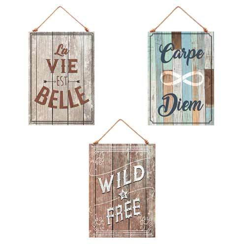 Plaque a suspendre 3mods /6pcs