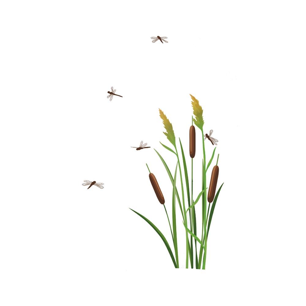 Sticker roseaux