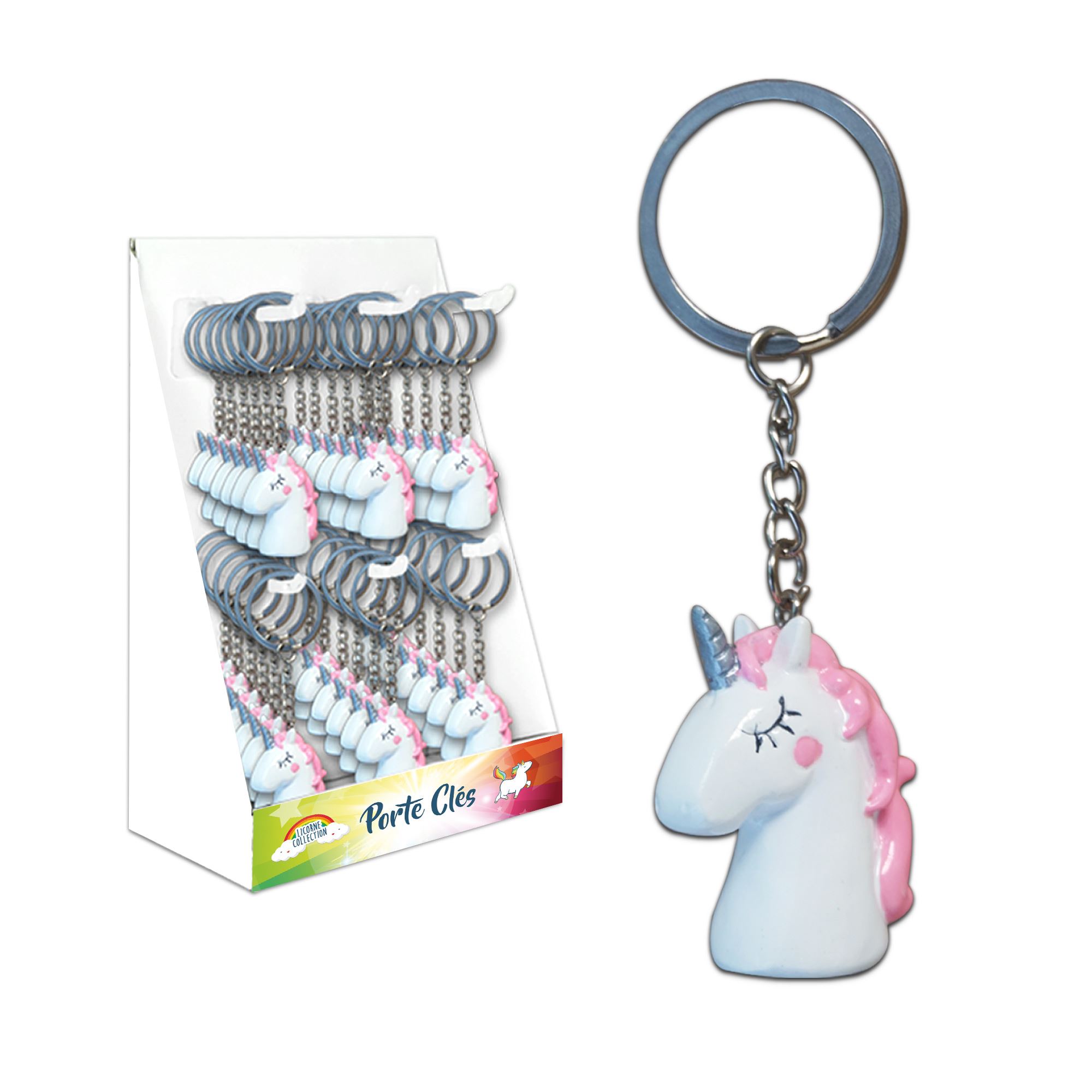 Porte cle licorne
