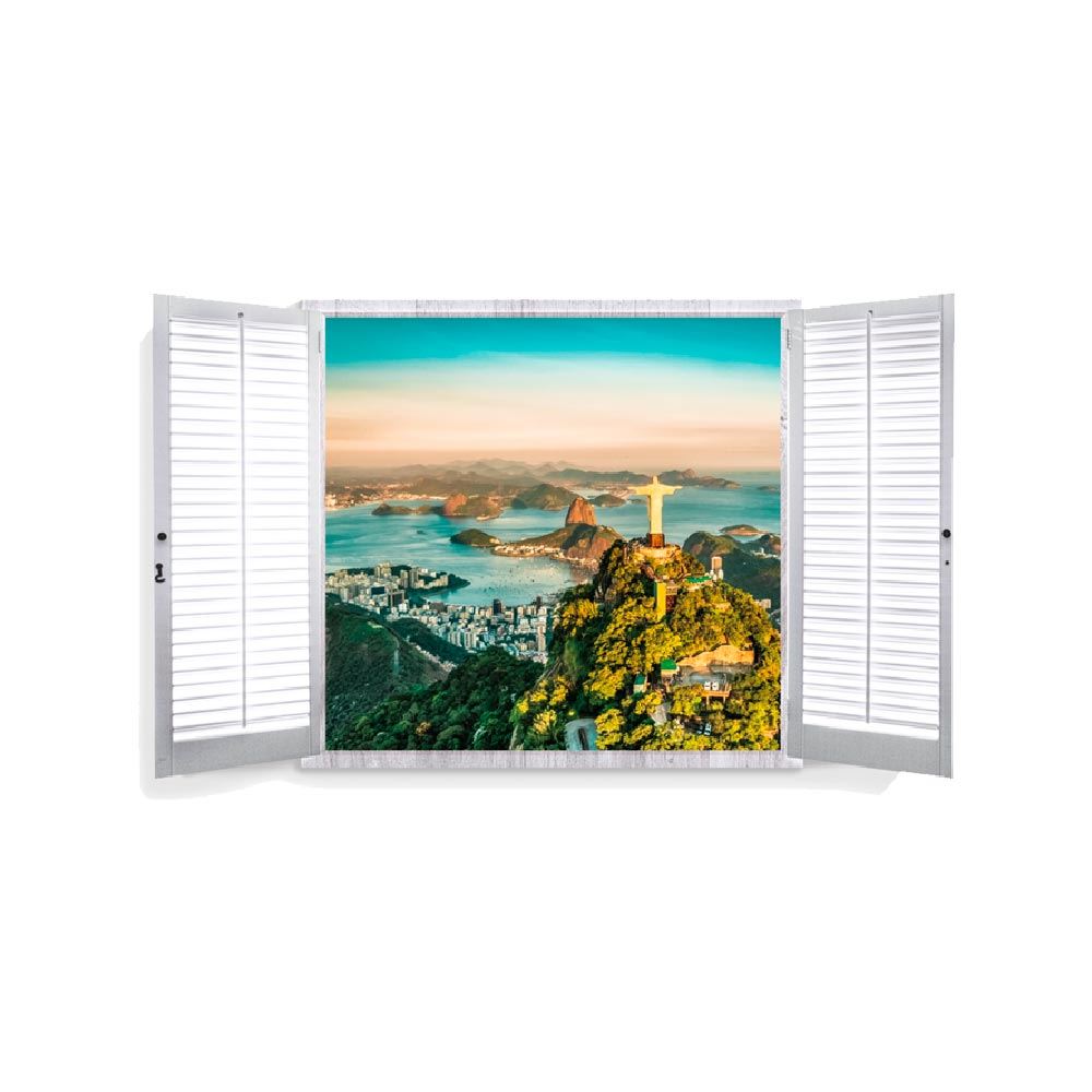 Sticker trompe oeil rio