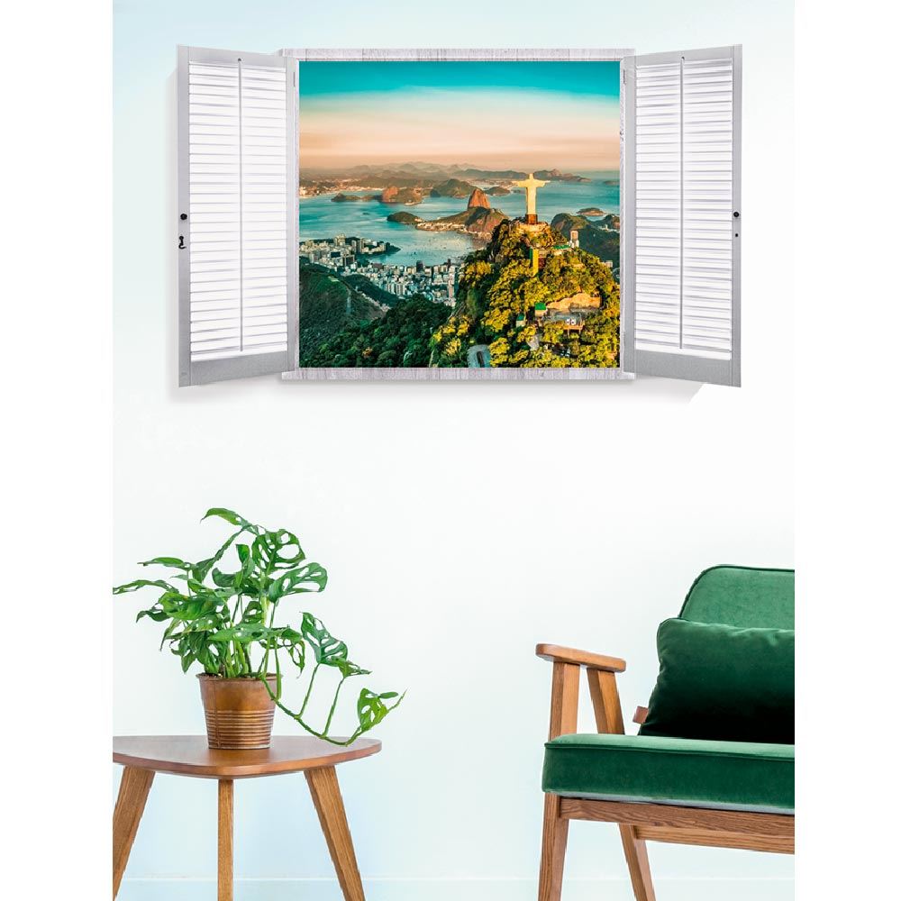 Sticker trompe oeil rio