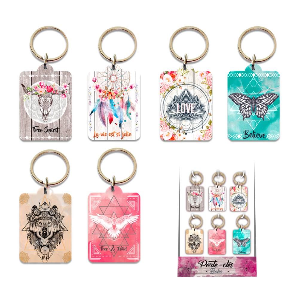 Porte cle boho 6mods /36pcs