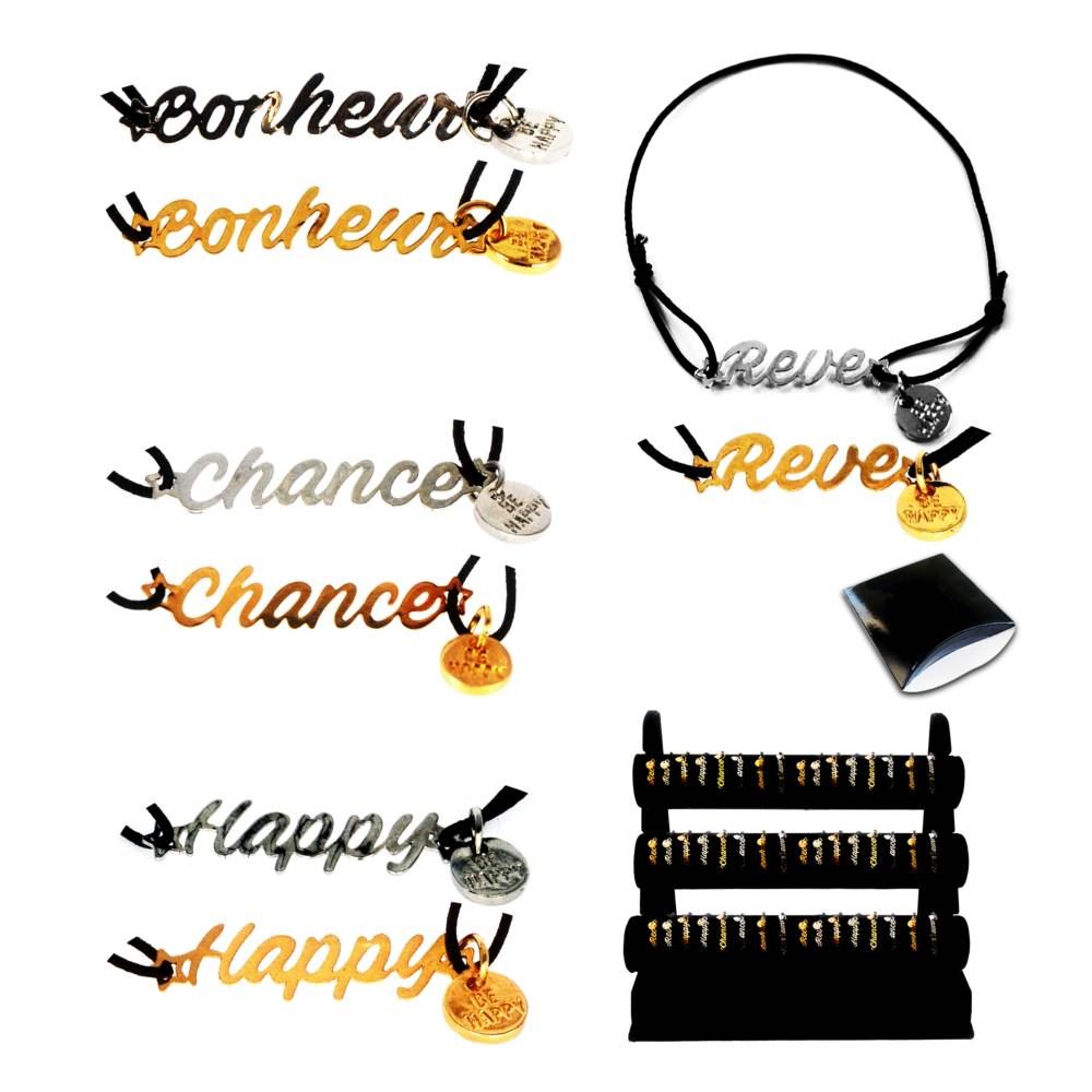 Bracelet be happy 8mods /72pcs