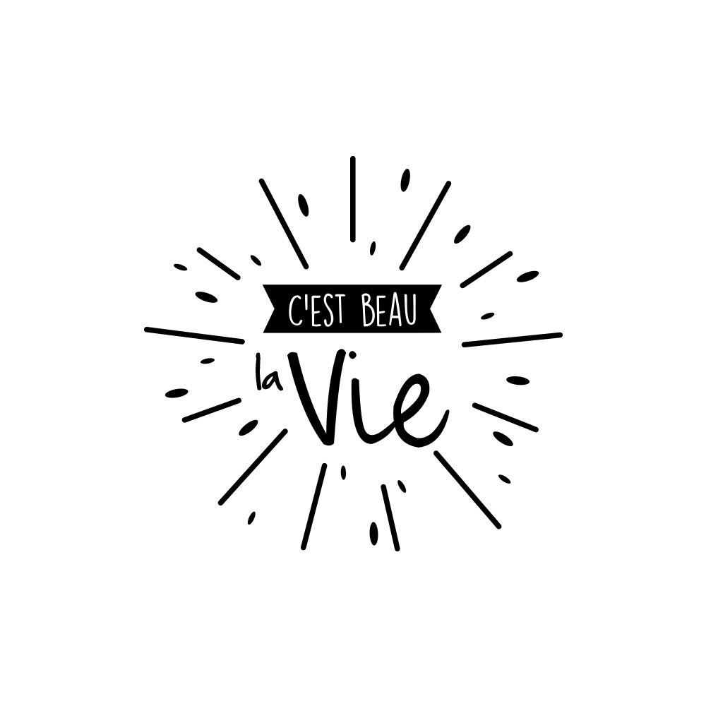 Sticker "c est beau la vie"