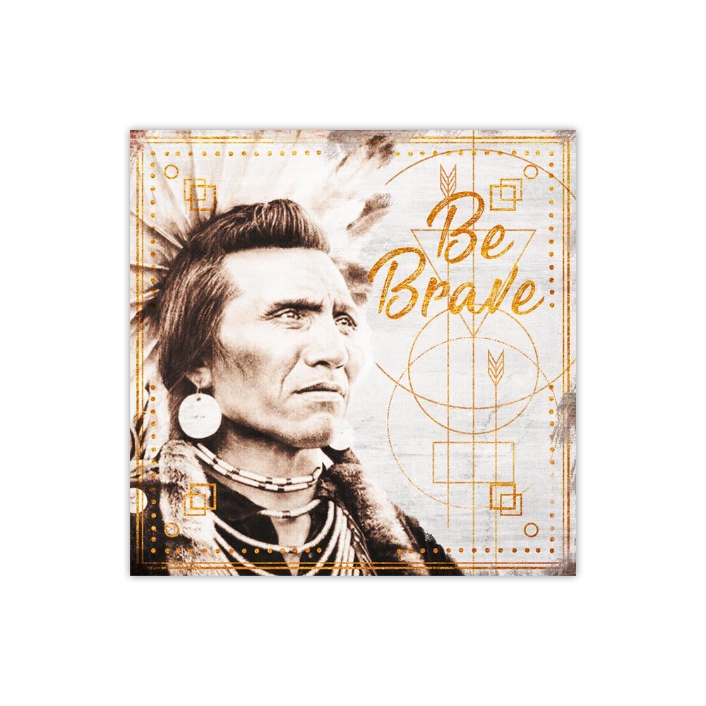 Cadre indien "be brave"