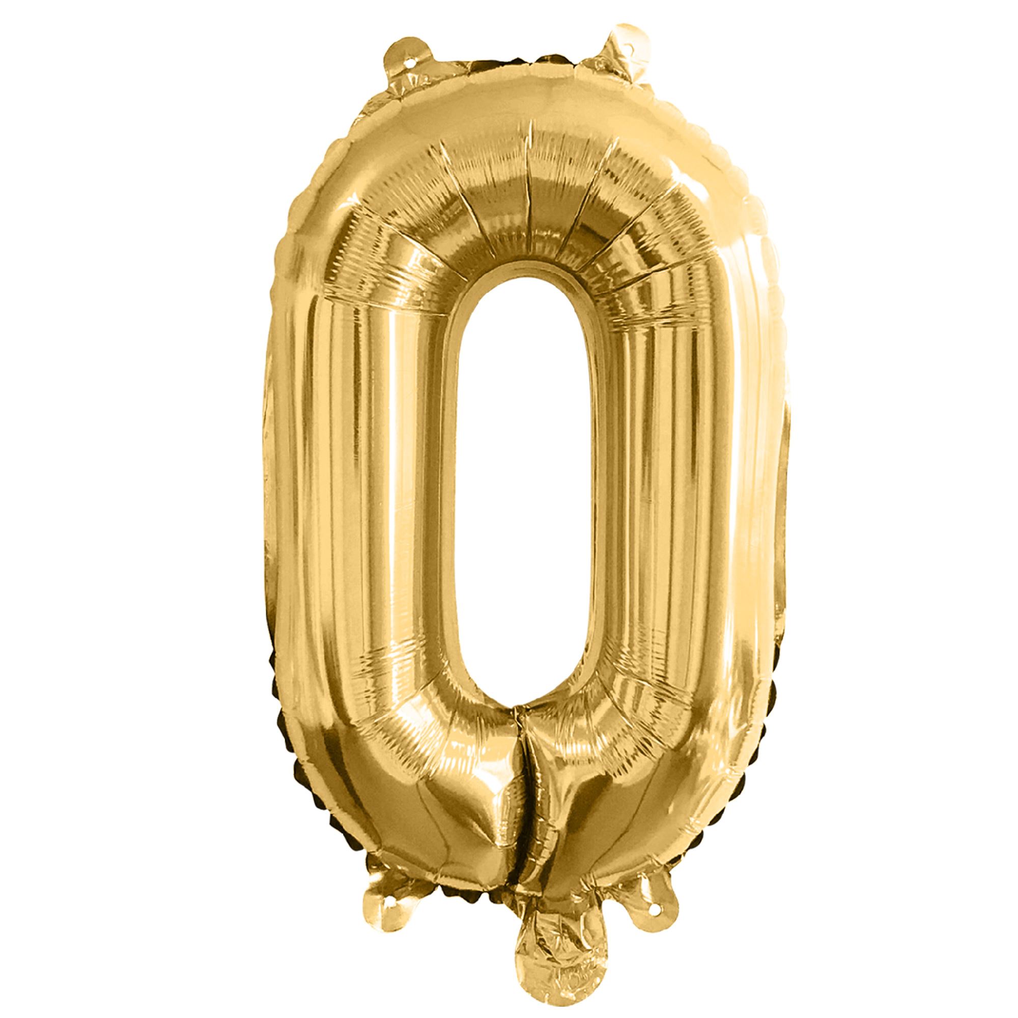 Ballon metallique 0 dore