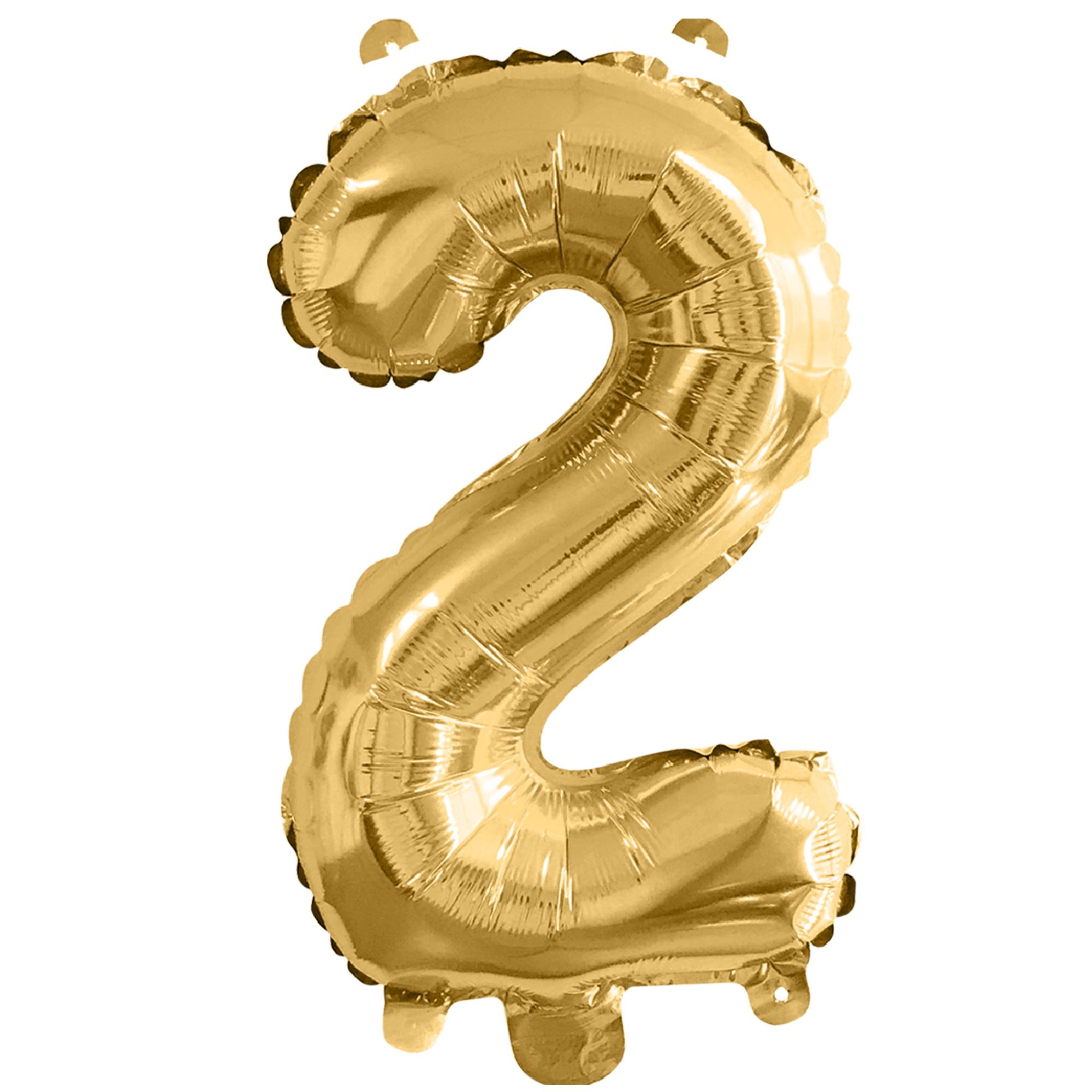 Ballon metallique 2 dore