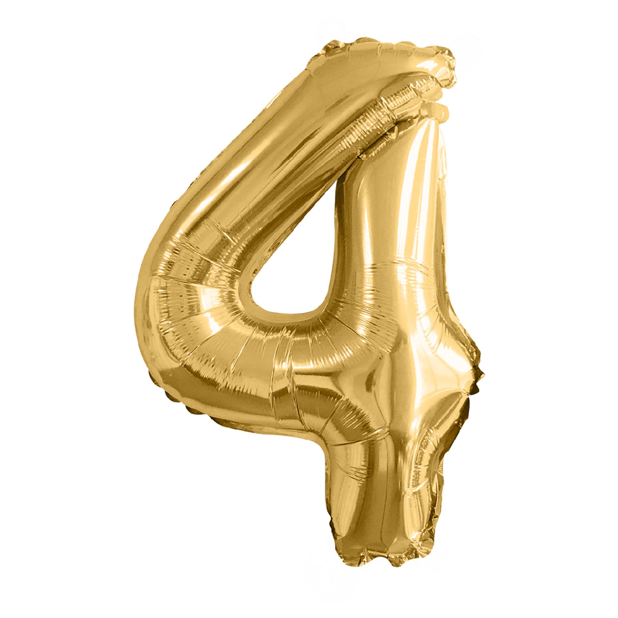 Ballon metallique 4 dore