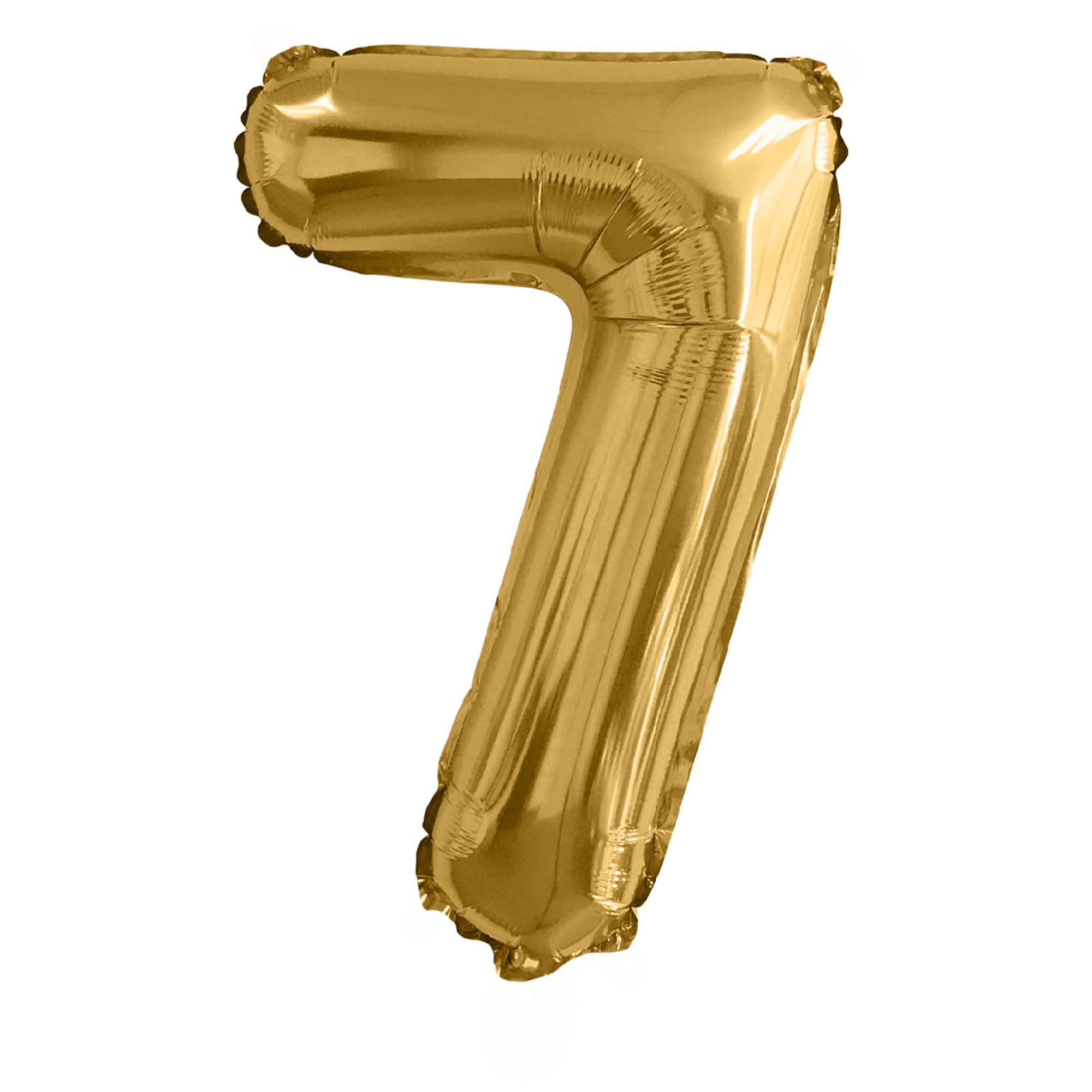 Ballon metallique 7 dore