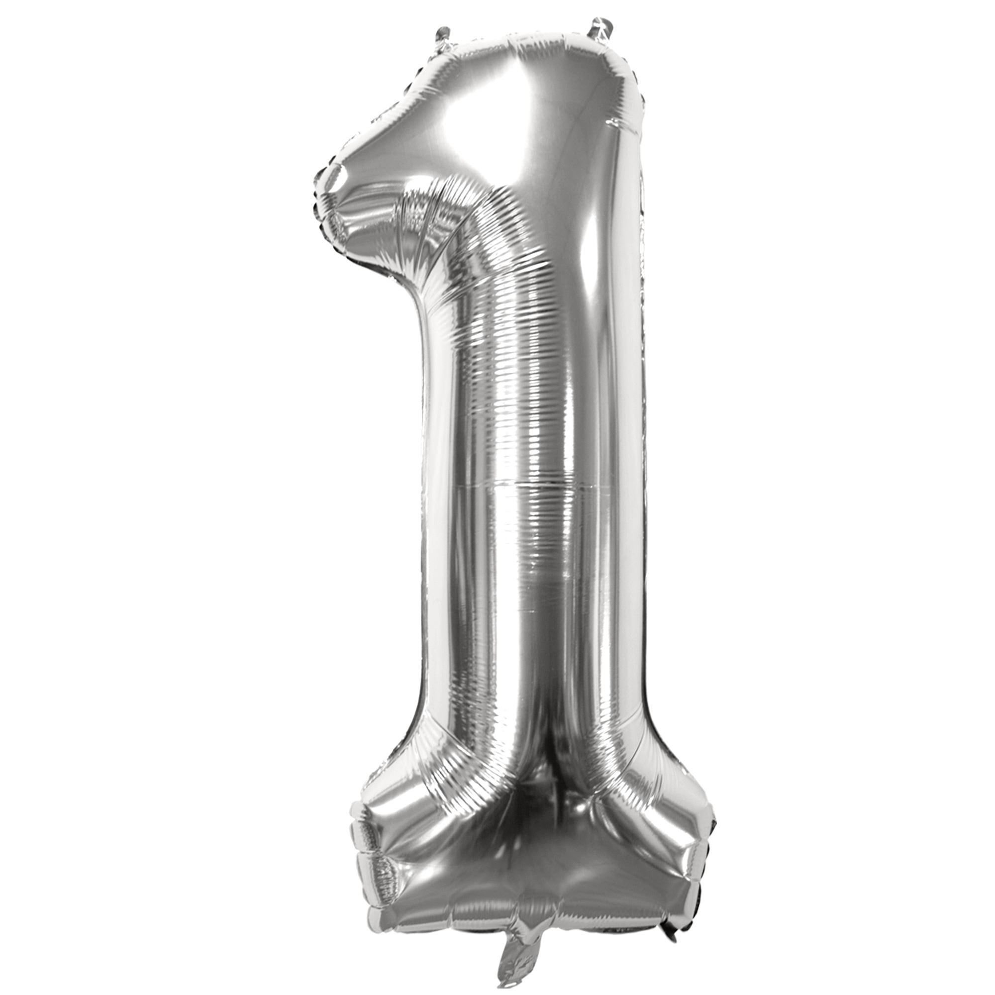 Ballon metallique 1 argente