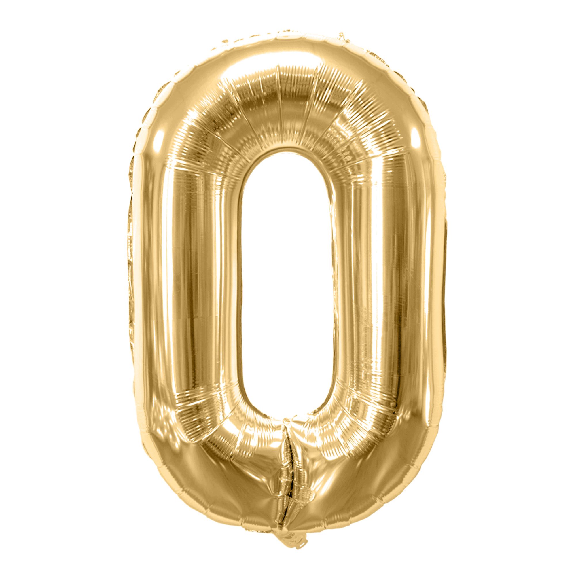 Ballon metallique 0 dore