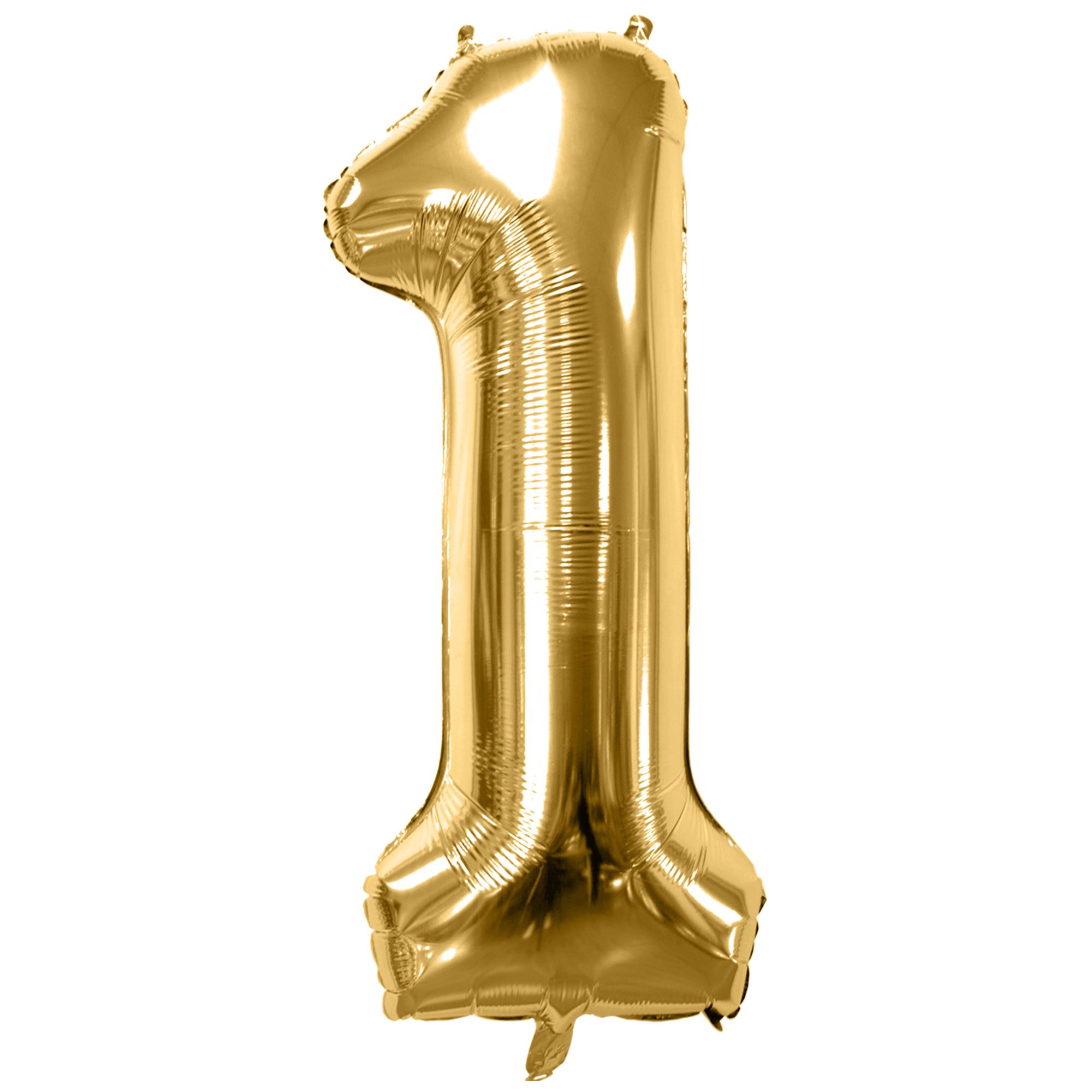 Ballon metallique 1 dore