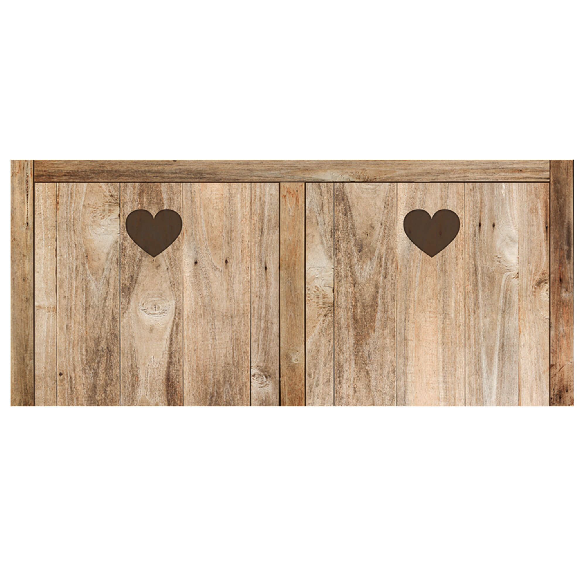 Sticker tete lit bois coeur