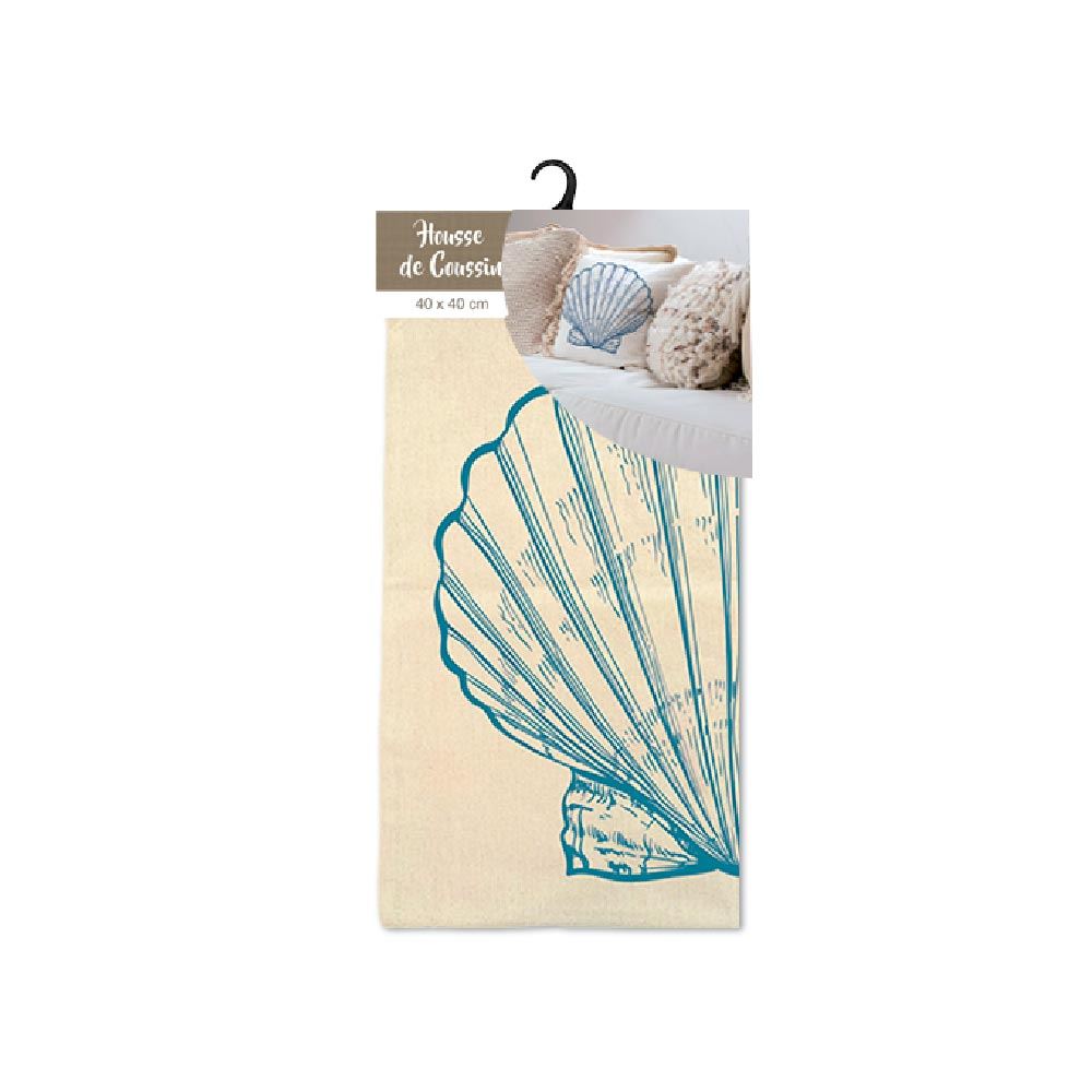 Housse coussin coquillage