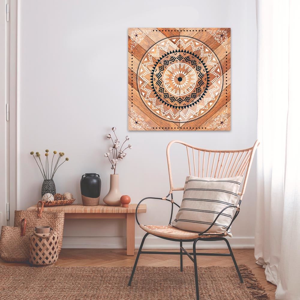 Toile ethnik 90x90cms modele 3