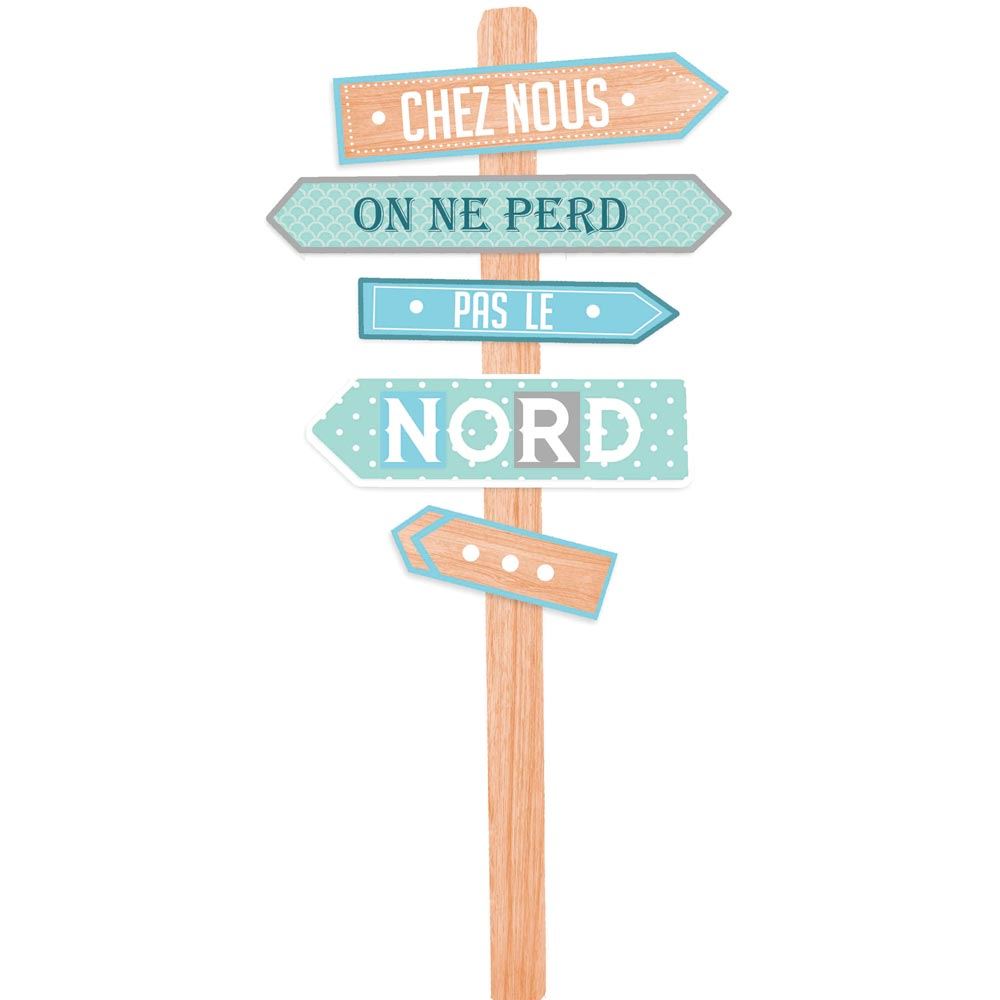 Panneau directionnel"chez nous"