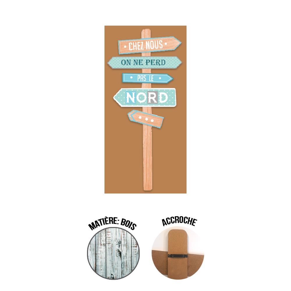 Panneau directionnel"chez nous"