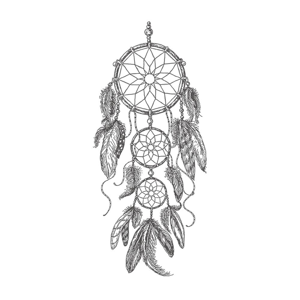 Sticker boho attrape reve 3cercles