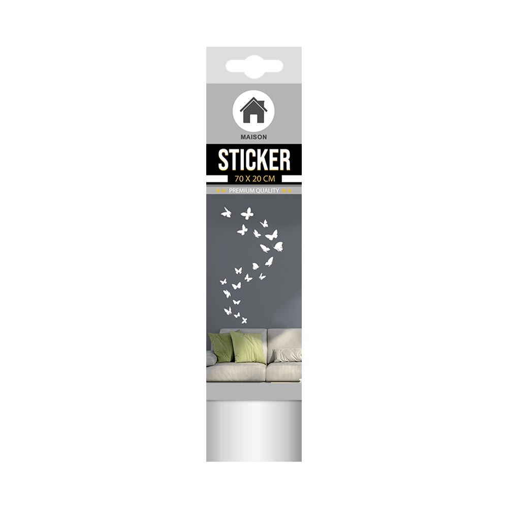 Sticker papillons blancs