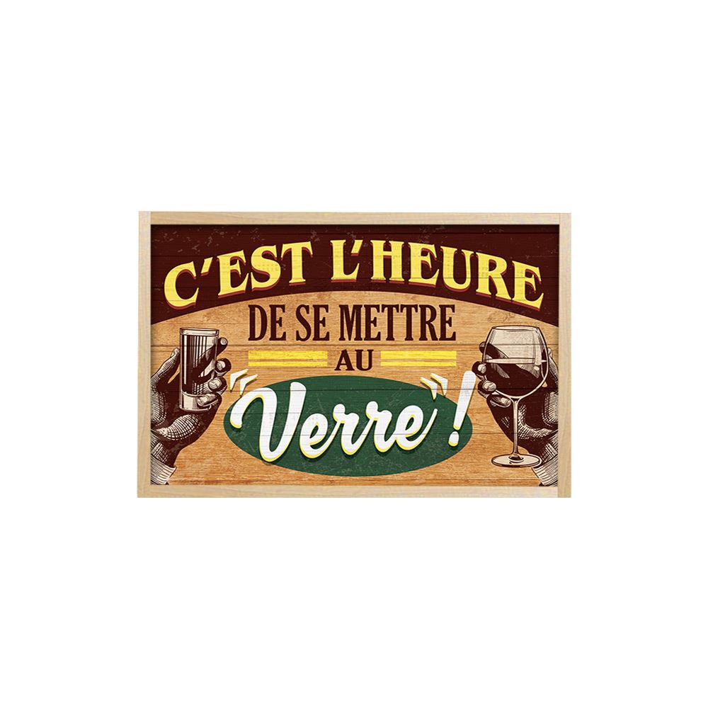 Plateau "se mettre au verre"