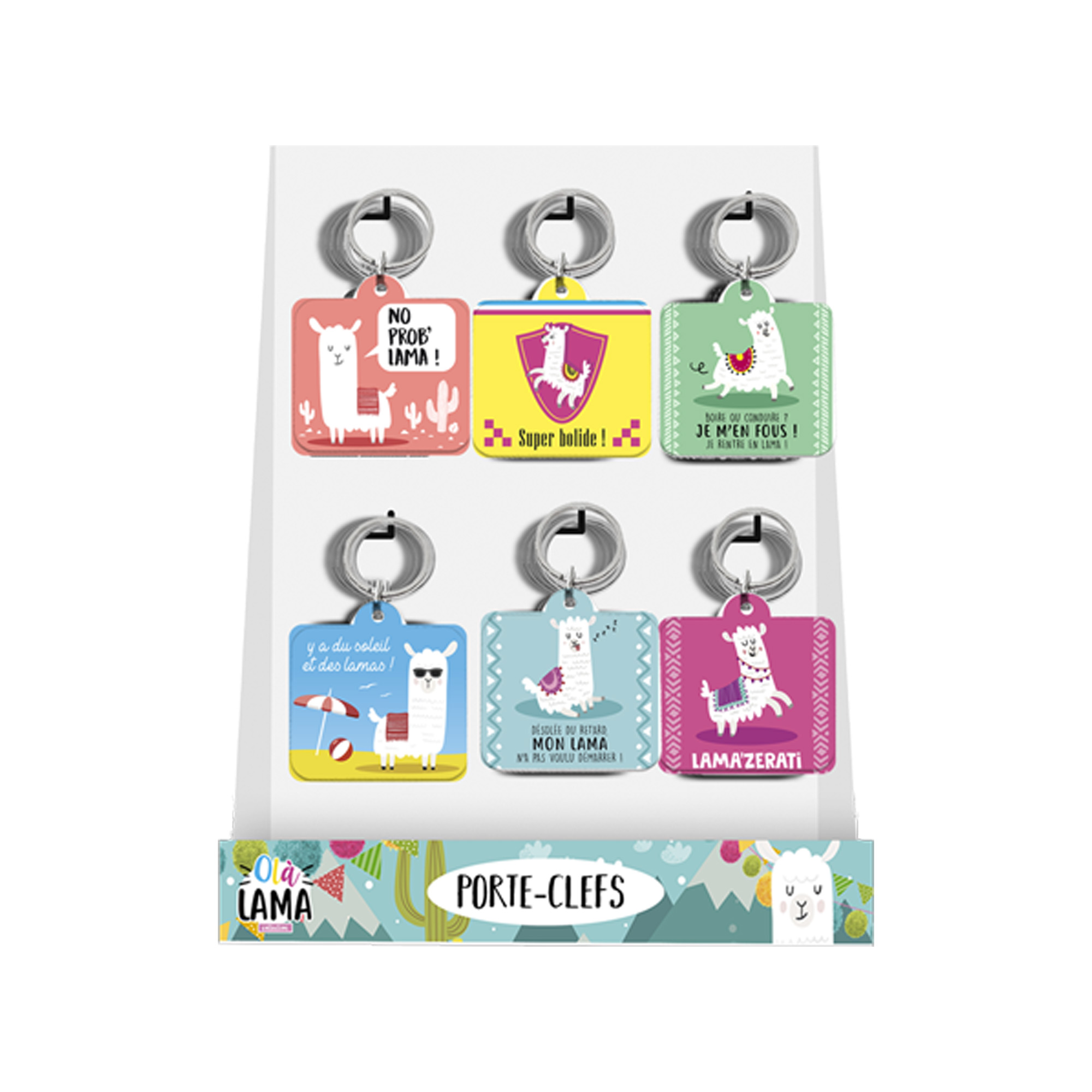 Porte cle lama 6mods /36pcs