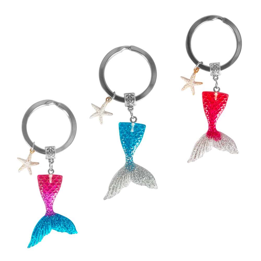 Porte cle queue de sirene 3mods /36pcs