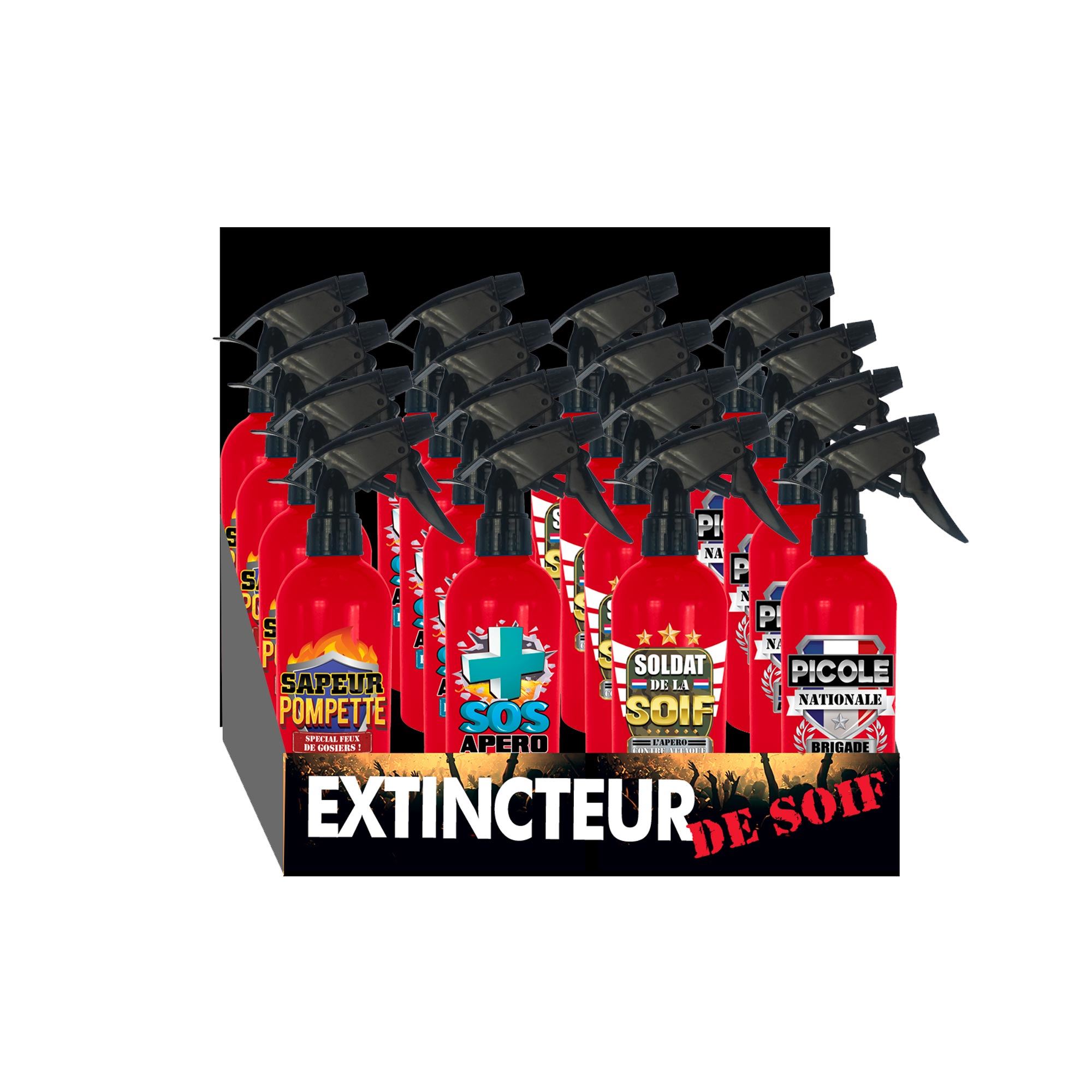 Extincteur de soif 4mods /16pcs