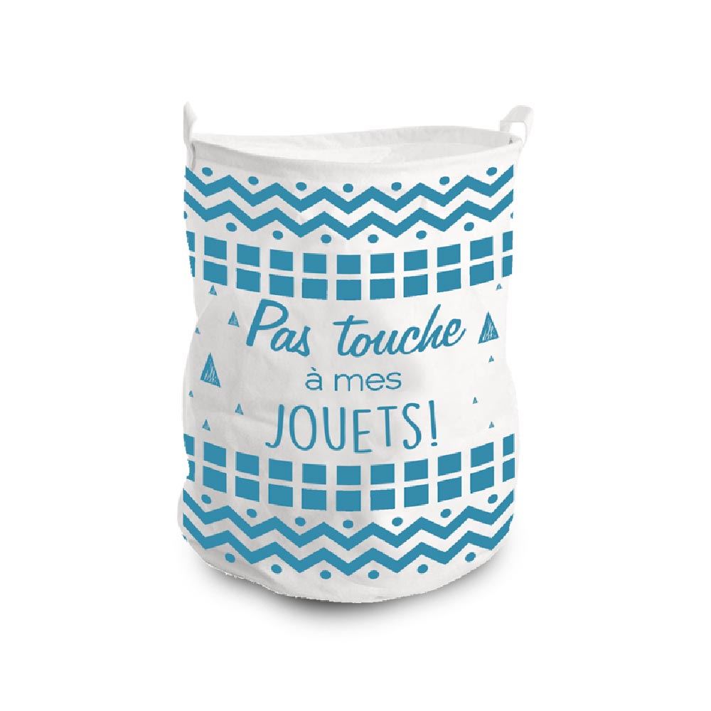 Paniere jouets garcons "pas touche..."