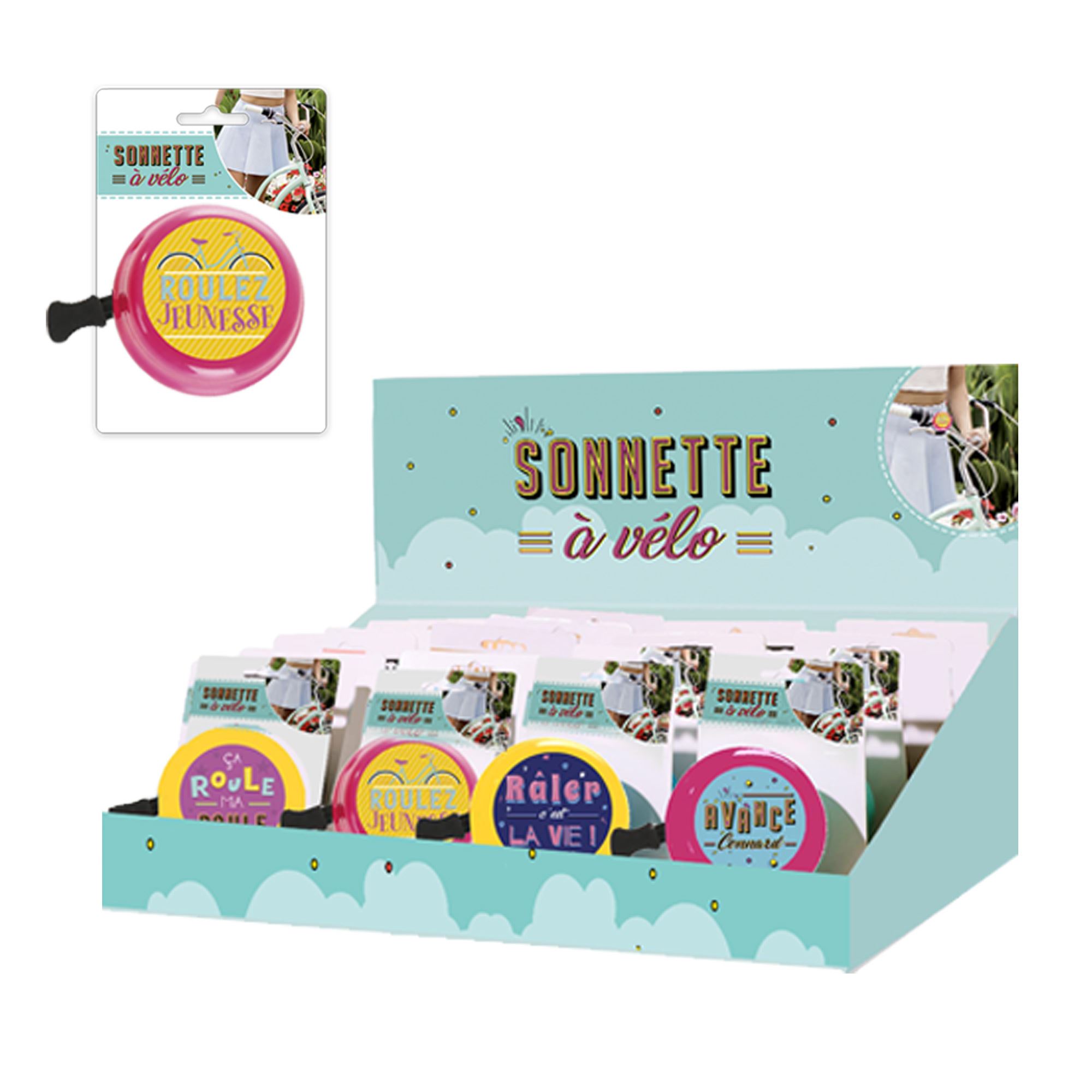 Sonnette a velo humo 4mods /16pcs