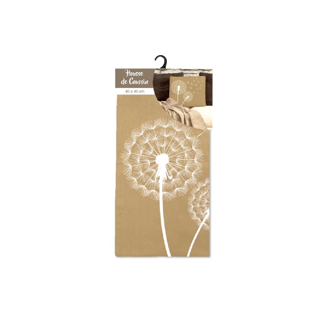 Housse coussin natural pissenlit